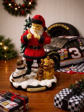 Rare Dale Earnhardt Sr. #3 "Santa’s Friend" Limited Edition Figurine